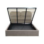 Letto una piazza e mezzo Sofaback contenitore in tessuto Enjoy 03 taupe