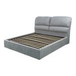 Letto una piazza e mezzo Sofaback contenitore in tessuto Enjoy 20 light gray