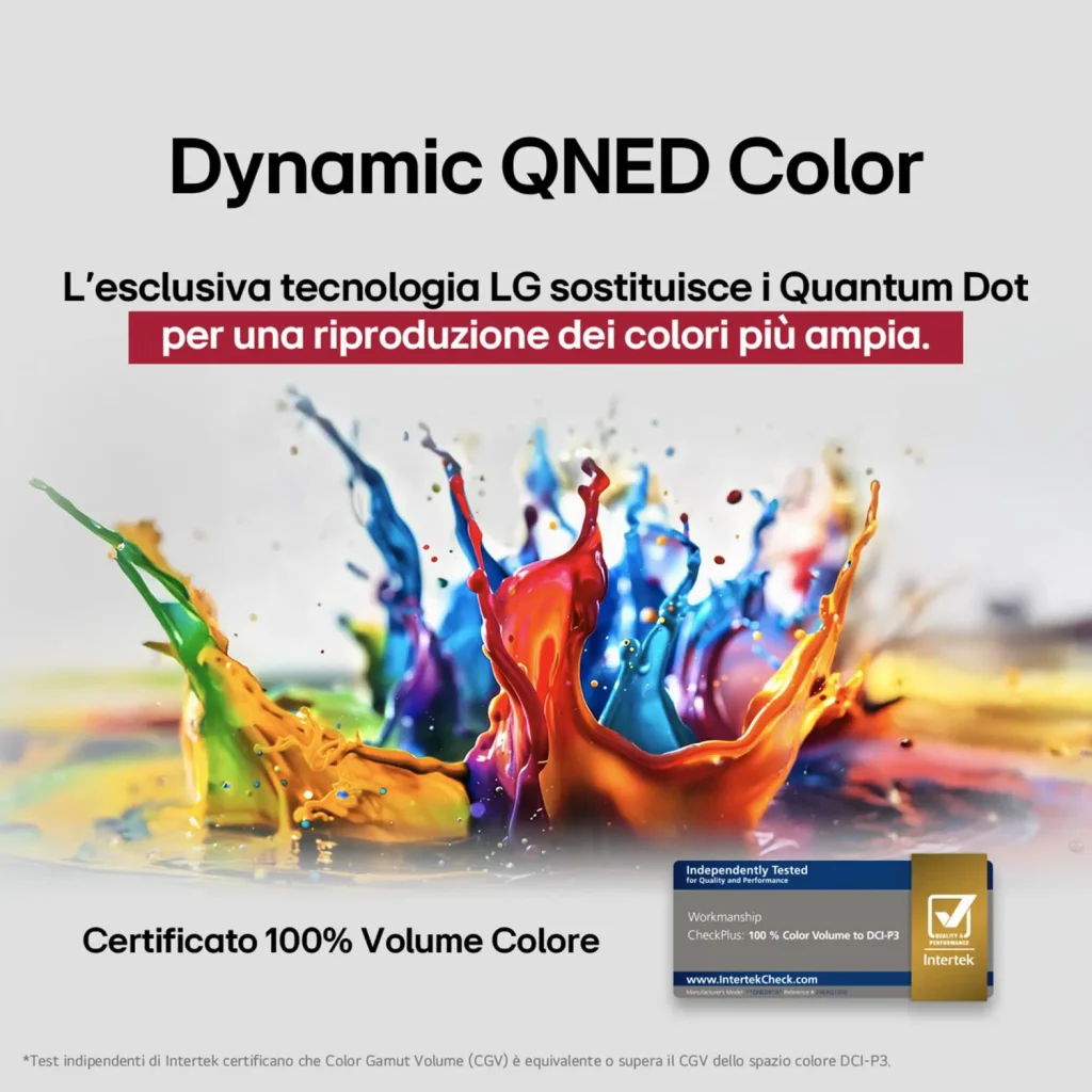 Lg Smart TV 43 Pollici 4K Ultra HD Display QNED evo Sistema WebOS Processore a7 Gen8 con AI Classe G colore Nero - 43QNED86A6C.API