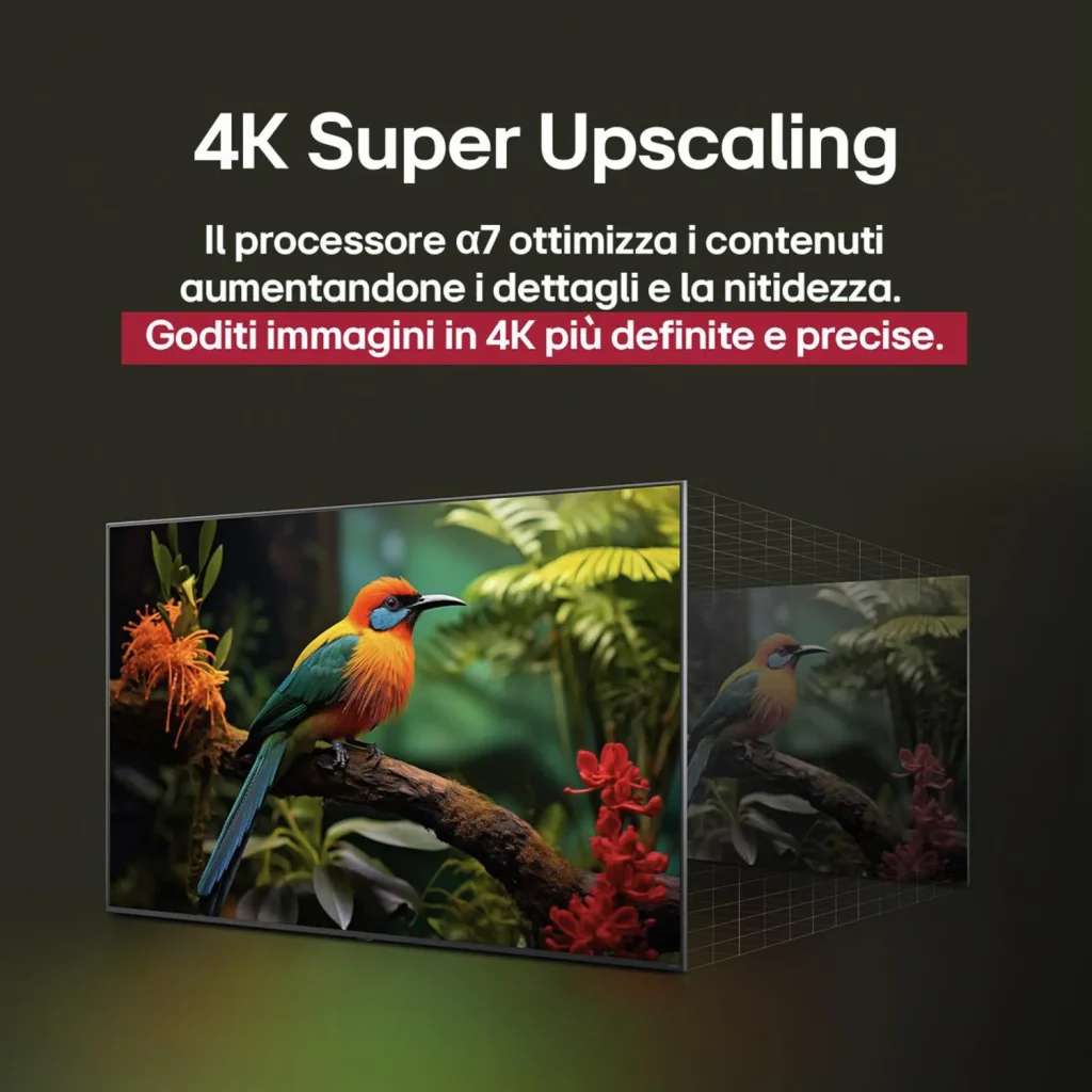 Lg Smart TV 43 Pollici 4K Ultra HD Display QNED evo Sistema WebOS Processore a7 Gen8 con AI Classe G colore Nero - 43QNED86A6C.API