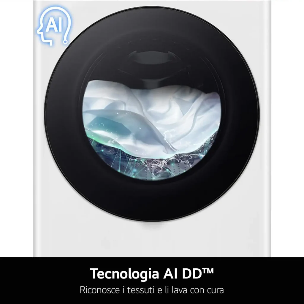 Lavatrice Lg 20 Kg Classe B Centrifuga 1000 giri Profondità 83 cm Inverter Funzione Vapore Wi-Fi - F0P3020TSWC