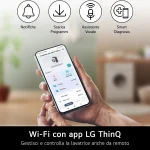 Lavatrice Lg 20 Kg Classe B Centrifuga 1000 giri Profondità 83 cm Inverter Funzione Vapore Wi-Fi - F0P3020TSWC