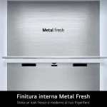 Frigorifero Lg Combinato 375 Litri Classe A No Frost colore Metal Sorbet Fit & Max - GBBS726AMB.AMBQEUZ
