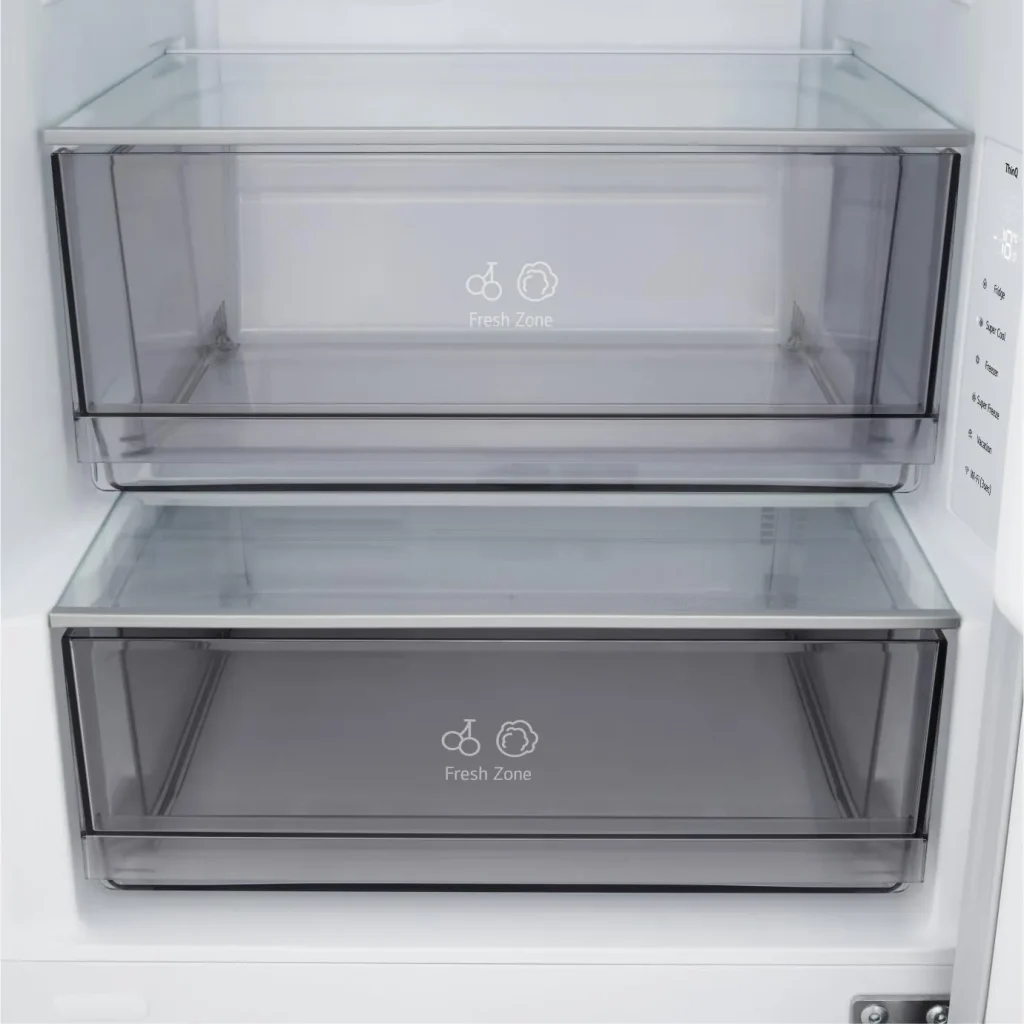 Lg Frigorifero Combinato Capacità 333 Litri Classe D Raffreddamento No Frost colore Matte Black - GBBSJ10DEP NatureFresh