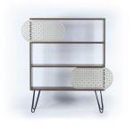 Libreria 3 ripiani Illia noce nero 94x25x117 MT190511