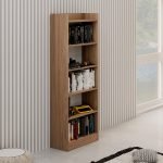 Libreria 64x29x180H Alessia noce naturale