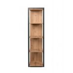 Libreria Denver 31 a cubi colore rovere quercia con profili antracite