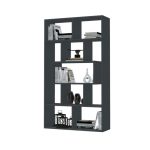 Libreria Face grigio cemento 90x30x170H cm