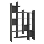 Libreria Manco antracite 6 ripiani 122x25.5x188H