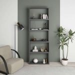 Libreria Wish estensibile angolare antracite 200h