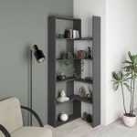 Libreria Wish estensibile angolare antracite 200h