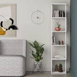 Libreria a cubo Piri colore bianco H 161x30x35 cm.