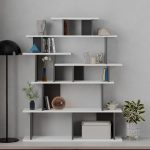 Libreria design Apollon bianco antracite