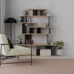 Libreria design Apollon rovere e antracite