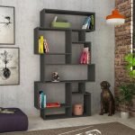Libreria orizzontale Karmato bifacciale antracite