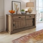 Madia AnthonyIII 52 con 2 ante scorrevoli e 2 cassetti colore noce eastwood stile shabby