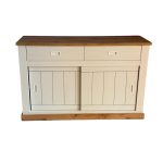 Madia AnthonyIII 52 con 2 ante scorrevoli e 2 cassetti colore rovere wotan e anderson pine stile shabby