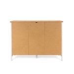 Madia Bergen57 con 3 ante e 1 cassetto bianco e top artisan oak