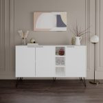 Madia Clara bianco 3 ante 142x35,6x83h