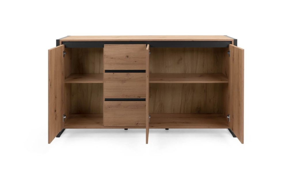 Madia Denver 3 160x40x88H quercia antracite