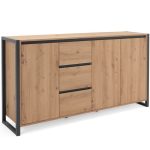 Madia Denver 3 160x40x88H quercia antracite