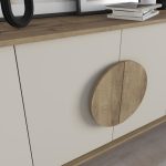 Madia Gora 180 cm struttura colore noce hitit con ante cashmere