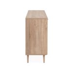 Madia KUTA51A rovere sonoma 3 cassetti e 3 ante effetto rafia