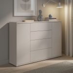 Madia Medea 4 cassetti e 2 ante colore cashmere