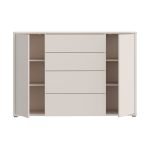 Madia Medea 4 cassetti e 2 ante colore cashmere