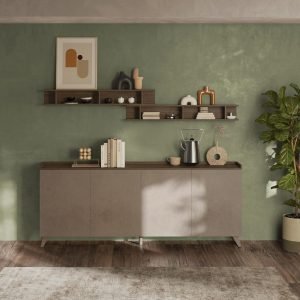 Madia Polan 4 ante colore bronzo e mercure