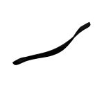 Maniglia per mobili Lemos 224 mm. in acciaio colore nero