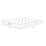 Materasso matrimoniale Chill con strato in memory foam 160x190xH23 cm.