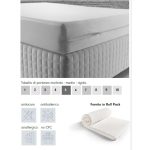 Materasso matrimoniale Gravity antibatterico sfoderabile 160x190xH15 cm