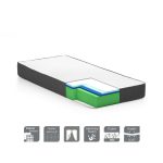 Materasso una piazza e mezza Ittrio memory Foam 120x190x24h tessuto antibatterico