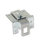Mensola regolabile per pensili 0162PZNM per pensili prezincato montata Made in Italy