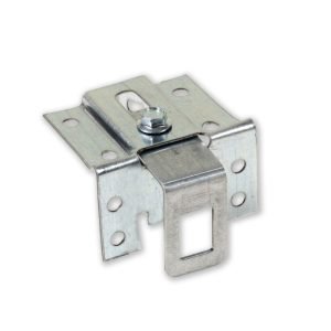 Mensola regolabile per pensili 0162PZNM per pensili prezincato montata Made in Italy