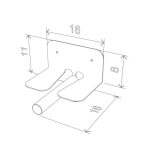 Mensole Houdini colorate porta libri a scomparsa RF140705