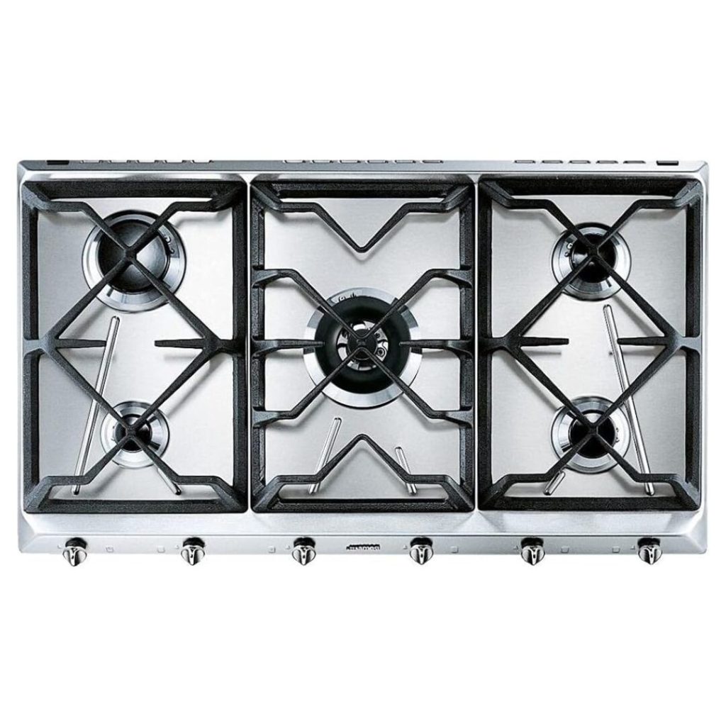 Piano Cottura SMEG 5 Fuochi a gas 90 cm - SRV596GH5