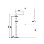 Miscelatore Egeo inox per cucina