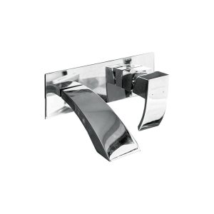 Miscelatore bagno Riga cascata in finitura cromo