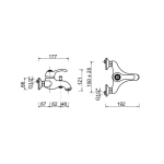 Miscelatore ottone antico Bologna vasca
