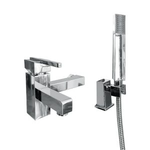 Miscelatore vasca Quadra con finitura cromo