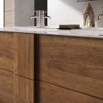 Mobile bagno Salemi120 doppia vasca rovere mercure