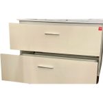 Mobile bagno sospeso Lario con lavabo e specchio bianco 80x46x48 H cm