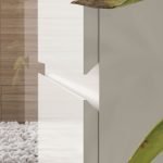 Mobile bagno sospeso Londres con due cassetti 100x45x59 cm colore bianco lucido