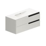 Mobile bagno sospeso Modular con due cassettoni 100x45x50 cm colore cashemere
