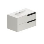 Mobile bagno sospeso Modular con due cassettoni 80x45x50 cm colore cashmere