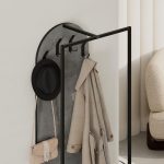 Mobile ingresso Archy con 4 ganci appendi abiti e scarpiera in colore retro grey