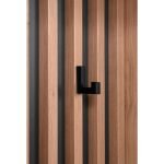 Mobile ingresso Medan 42B cannettato con 2 ante e panca colore quercia e antracite