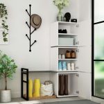 Mobile ingresso Mello colore bianco e antracite